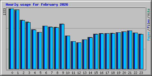 Hourly usage for February 2026